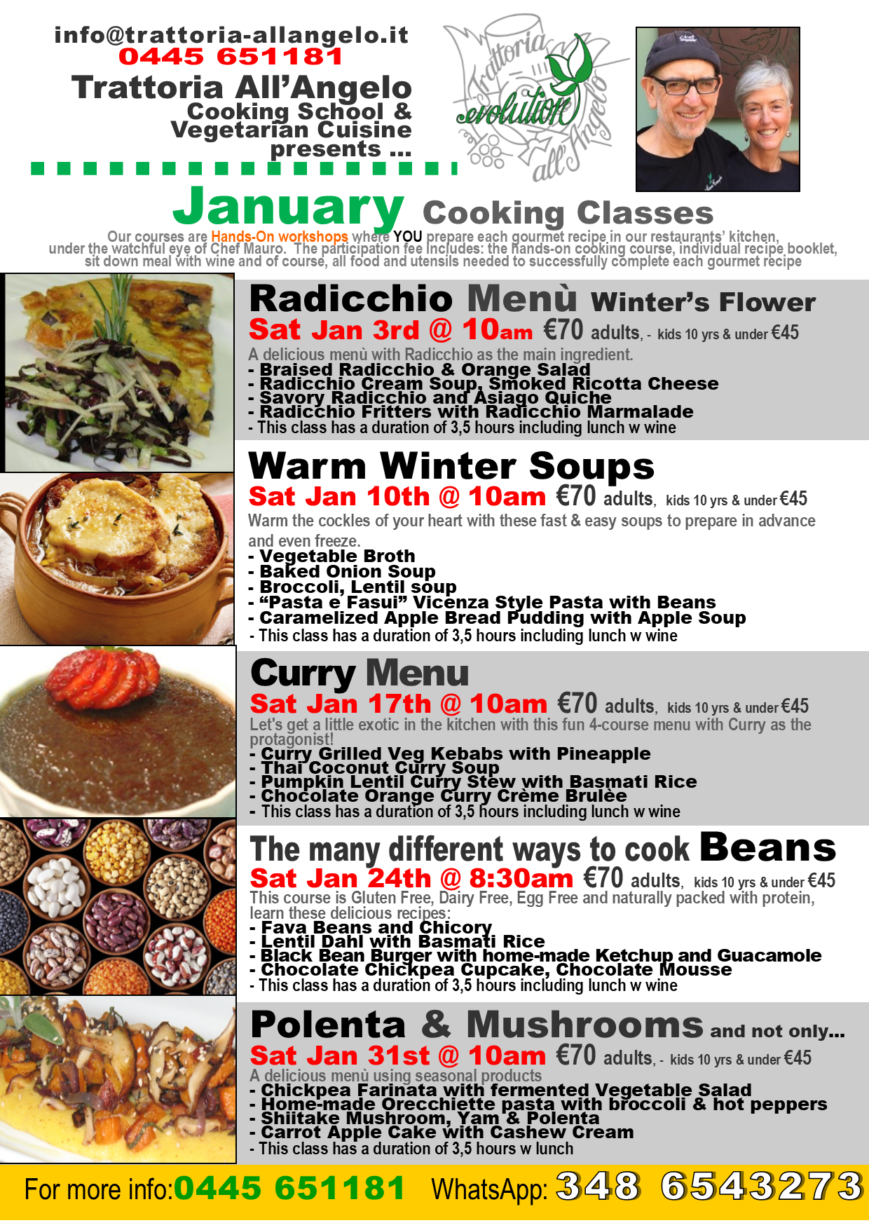  January courses