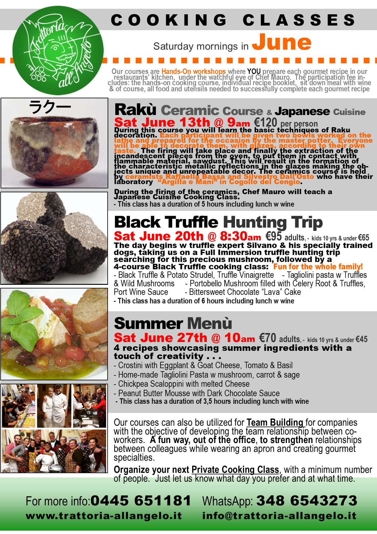 June cooking classes