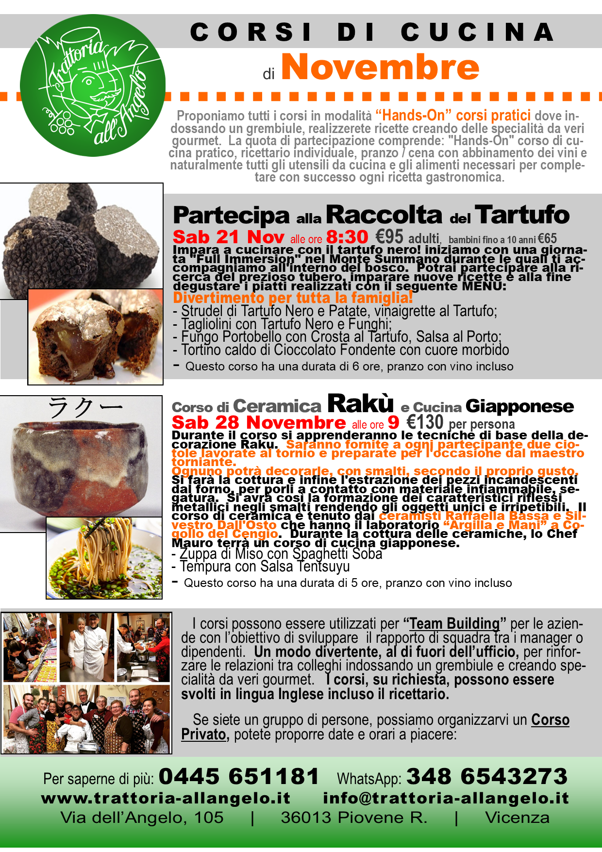 Corsi di Cucina x Novembre